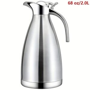 Coffee Thermal Carfare - 68 Oz/2.0 Liter - Stainless Steel Insulated